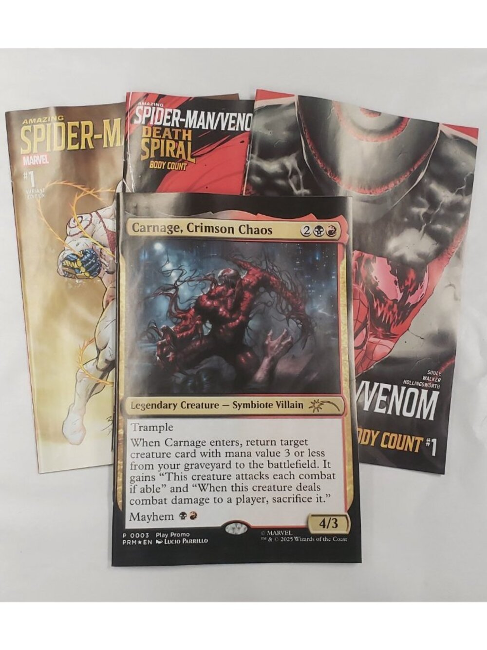 Spider-Man Venom: Death Spiral #1 Variant Set A B C D MTG Parrillo Soule VF NM - Picture 2 of 14